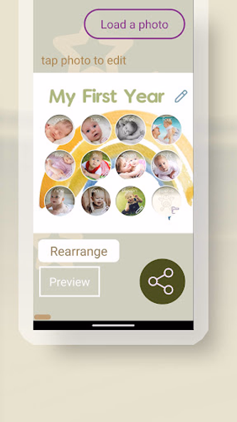 FirstYear:  Baby's Photo Frame Screenshot 3 - AppWisp.com