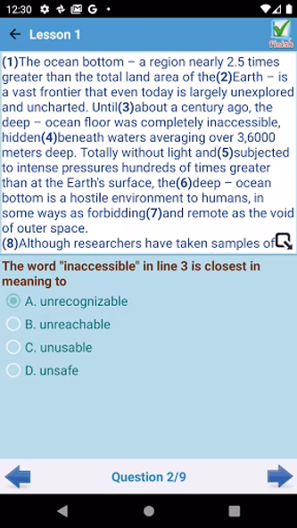 TOEFL Practice Test Screenshot 4 - AppWisp.com TOEFL Practice Test Screenshot 4 - AppWisp.com