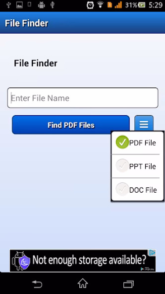 PDF File Finder Screenshot 1 - AppWisp.com PDF File Finder Screenshot 1 - AppWisp.com