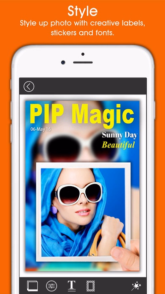 PIP Magic - Selfie Camera App Screenshot 3 - AppWisp.com PIP Magic - Selfie Camera App Screenshot 3 - AppWisp.com