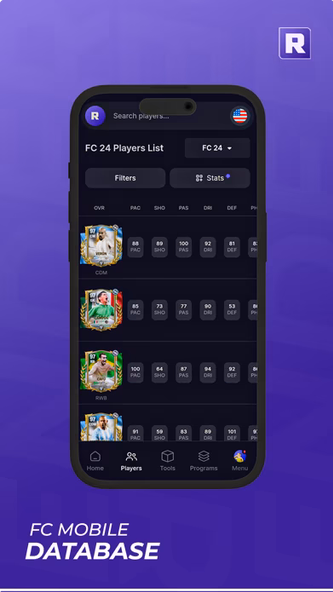 RenderZ: FC Mobile 24 Database Screenshot 1 - AppWisp.com RenderZ: FC Mobile 24 Database Screenshot 1 - AppWisp.com