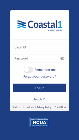 Coastal1 Mobile Banking Screenshot 1 - AppWisp.com Coastal1 Mobile Banking Screenshot 1 - AppWisp.com