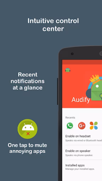 Audify - Notification Reader Screenshot 2 - AppWisp.com Audify - Notification Reader Screenshot 2 - AppWisp.com