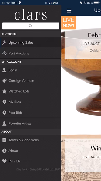 Clars Auction Gallery Screenshot 4 - AppWisp.com Clars Auction Gallery Screenshot 4 - AppWisp.com