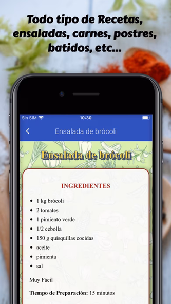 Recetas saludables y fáciles Screenshot 3 - AppWisp.com Recetas saludables y fáciles Screenshot 3 - AppWisp.com