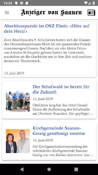 Anzeiger von Saanen Screenshot 1 - AppWisp.com