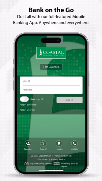 Coastal Credit Union Screenshot 1 - AppWisp.com Coastal Credit Union Screenshot 1 - AppWisp.com