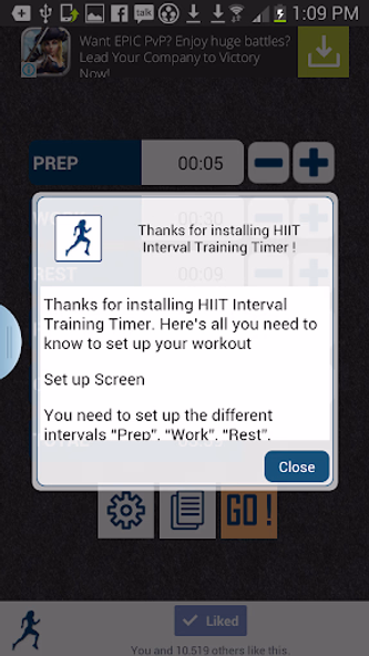 HIIT interval training timer Screenshot 4 - AppWisp.com