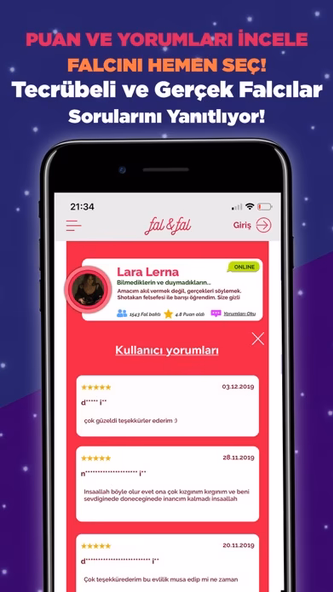 FalveFal - Gerçek Yorumcular Screenshot 3 - AppWisp.com FalveFal - Gerçek Yorumcular Screenshot 3 - AppWisp.com