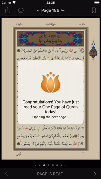One Page: Read Quran Every Day Screenshot 1 - AppWisp.com