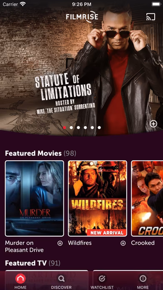 FilmRise Screenshot 1 - AppWisp.com FilmRise Screenshot 1 - AppWisp.com