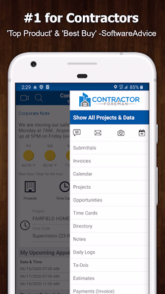 Contractor Foreman (CMS + CRM) Screenshot 1 - AppWisp.com Contractor Foreman (CMS + CRM) Screenshot 1 - AppWisp.com