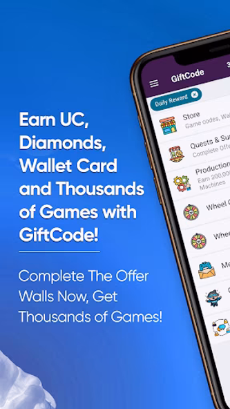 GiftCode - Earn Game Codes Screenshot 1 - AppWisp.com GiftCode - Earn Game Codes Screenshot 1 - AppWisp.com