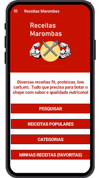 Receitas Marombas Screenshot 1 - AppWisp.com Receitas Marombas Screenshot 1 - AppWisp.com