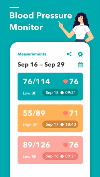Blood Pressure App ++ Screenshot 1 - AppWisp.com Blood Pressure App ++ Screenshot 1 - AppWisp.com