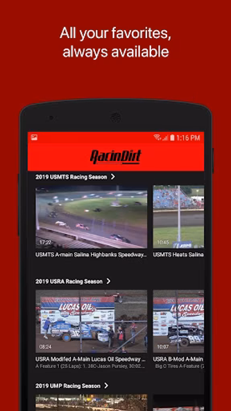 RacinDirt TV Screenshot 3 - AppWisp.com RacinDirt TV Screenshot 3 - AppWisp.com