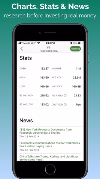 Stock Market Simulator Screenshot 3 - AppWisp.com Stock Market Simulator Screenshot 3 - AppWisp.com
