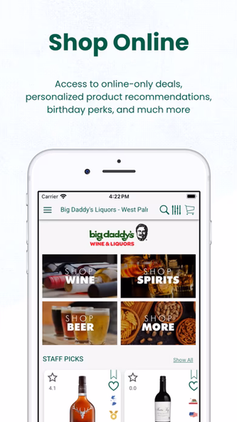 Big Daddy's Liquors Screenshot 1 - AppWisp.com Big Daddy's Liquors Screenshot 1 - AppWisp.com