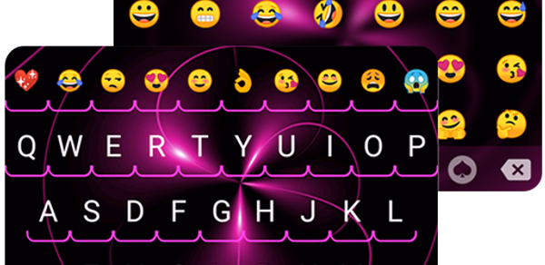 Neon Light Emoji Gif Keyboard Header - AppWisp.com Neon Light Emoji Gif Keyboard Header - AppWisp.com