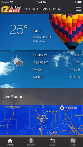 KFVS12 StormTeam Weather Screenshot 2 - AppWisp.com KFVS12 StormTeam Weather Screenshot 2 - AppWisp.com