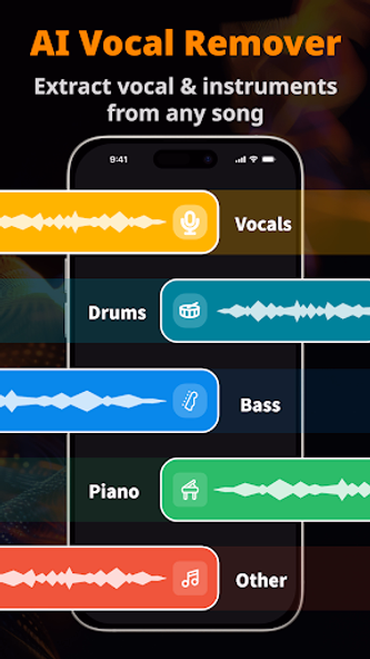 Music Maker & AI Vocal Remover Screenshot 1 - AppWisp.com Music Maker & AI Vocal Remover Screenshot 1 - AppWisp.com