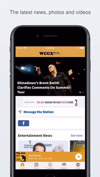96.5 The Cat Screenshot 1 - AppWisp.com 96.5 The Cat Screenshot 1 - AppWisp.com