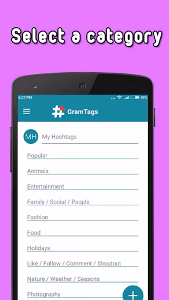Hashtags for Instagram Screenshot 1 - AppWisp.com Hashtags for Instagram Screenshot 1 - AppWisp.com