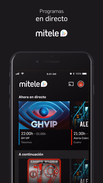 Mitele - TV a la carta Screenshot 2 - AppWisp.com Mitele - TV a la carta Screenshot 2 - AppWisp.com