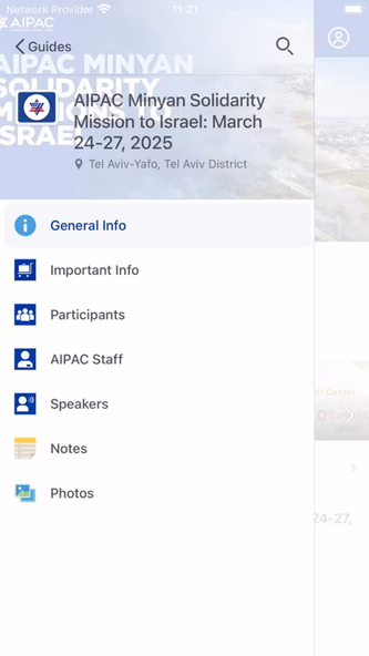 My Guides - AIPAC Screenshot 1 - AppWisp.com My Guides - AIPAC Screenshot 1 - AppWisp.com