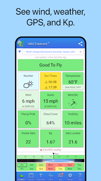 UAV Forecast for Drone Pilots Screenshot 1 - AppWisp.com UAV Forecast for Drone Pilots Screenshot 1 - AppWisp.com
