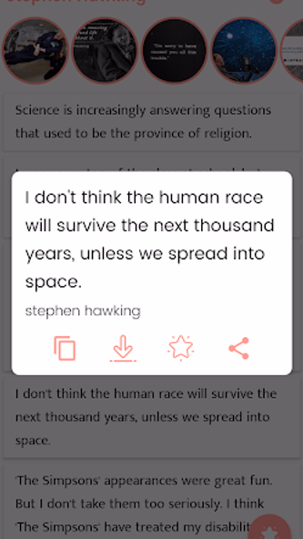 Stephen Hawking and Sayings Screenshot 2 - AppWisp.com Stephen Hawking and Sayings Screenshot 2 - AppWisp.com