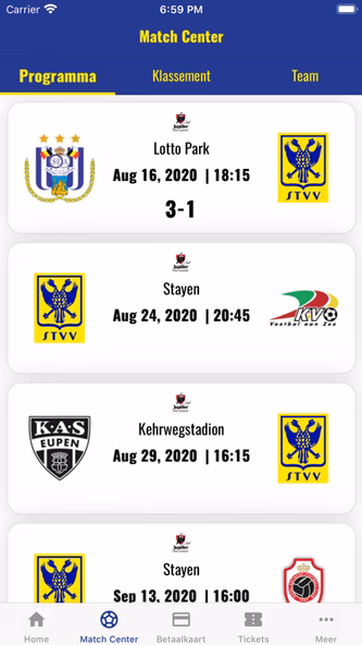 STVV - Officiële Club App Screenshot 3 - AppWisp.com STVV - Officiële Club App Screenshot 3 - AppWisp.com