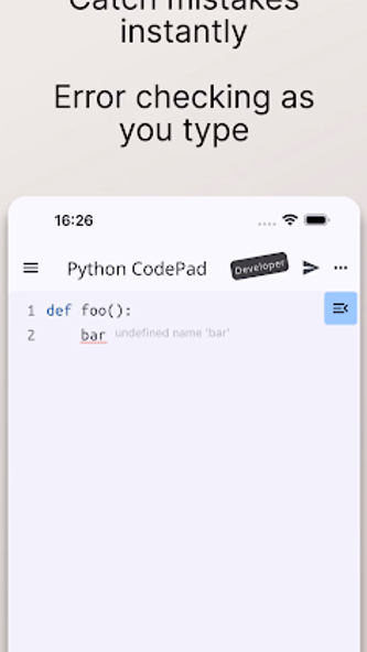 Python Coding Editor & IDE App Screenshot 3 - AppWisp.com Python Coding Editor & IDE App Screenshot 3 - AppWisp.com