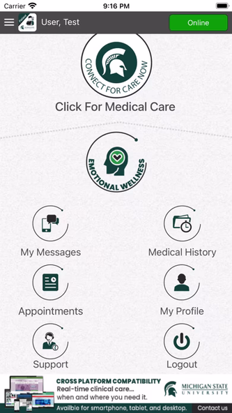 OnlineCare MSU Patient Screenshot 1 - AppWisp.com OnlineCare MSU Patient Screenshot 1 - AppWisp.com