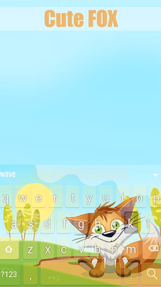 Cute Fox Animated Keyboard Screenshot 2 - AppWisp.com Cute Fox Animated Keyboard Screenshot 2 - AppWisp.com