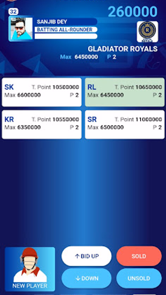 Super Player Auction : Cricket Screenshot 3 - AppWisp.com Super Player Auction : Cricket Screenshot 3 - AppWisp.com