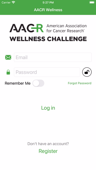 AACR Wellness Challenge Screenshot 1 - AppWisp.com AACR Wellness Challenge Screenshot 1 - AppWisp.com