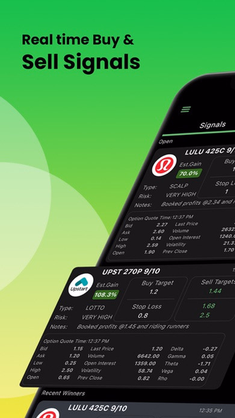 Option Signals - Live Alerts Screenshot 1 - AppWisp.com Option Signals - Live Alerts Screenshot 1 - AppWisp.com