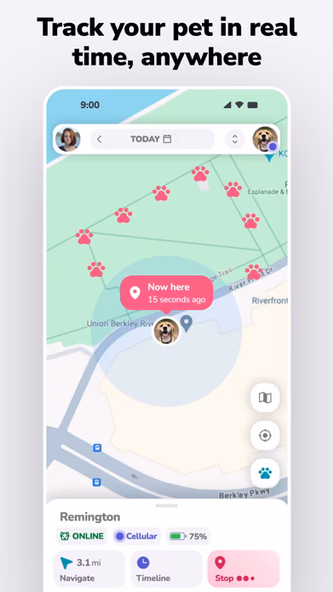 FitBark GPS for Dogs & Cats Screenshot 1 - AppWisp.com FitBark GPS for Dogs & Cats Screenshot 1 - AppWisp.com