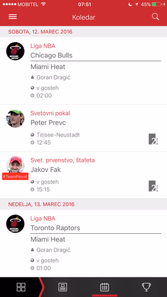Fancore - rezultati, novice, dogodki tvojih športnikov Screenshot 4 - AppWisp.com Fancore - rezultati, novice, dogodki tvojih športnikov Screenshot 4 - AppWisp.com