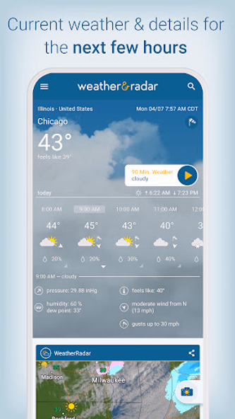 Weather & Radar - Storm radar Screenshot 1 - AppWisp.com Weather & Radar - Storm radar Screenshot 1 - AppWisp.com