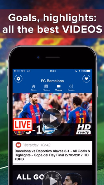 Barcelona Addict : News, videos and alerts Screenshot 1 - AppWisp.com Barcelona Addict : News, videos and alerts Screenshot 1 - AppWisp.com