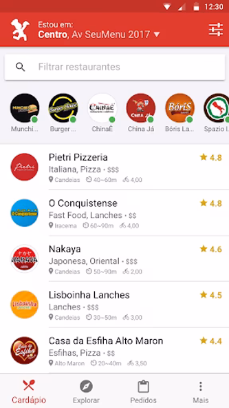 Seu Menu - Delivery de Comida Screenshot 1 - AppWisp.com Seu Menu - Delivery de Comida Screenshot 1 - AppWisp.com