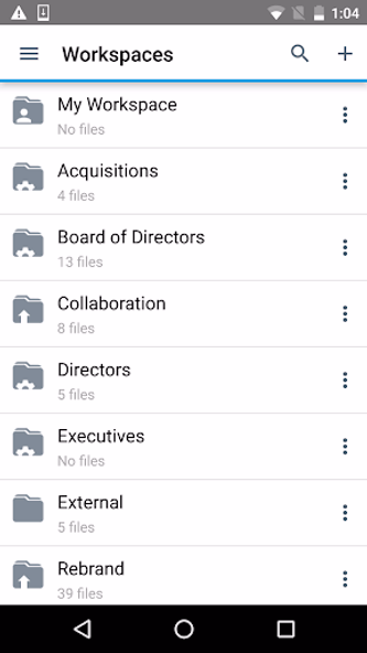 BlackBerry Workspaces Screenshot 1 - AppWisp.com