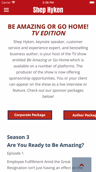 Shep Hyken App Screenshot 4 - AppWisp.com Shep Hyken App Screenshot 4 - AppWisp.com
