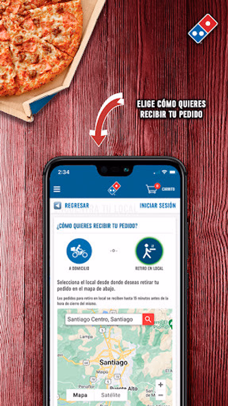 Domino's Pizza Chile Screenshot 2 - AppWisp.com Domino's Pizza Chile Screenshot 2 - AppWisp.com