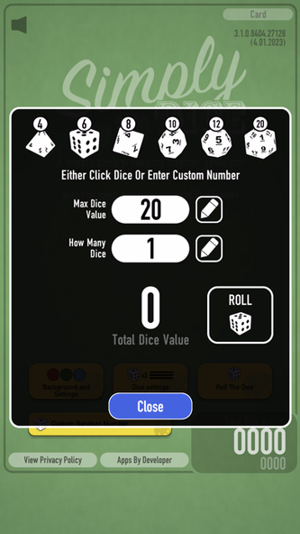 SimplyDice Screenshot 4 - AppWisp.com SimplyDice Screenshot 4 - AppWisp.com