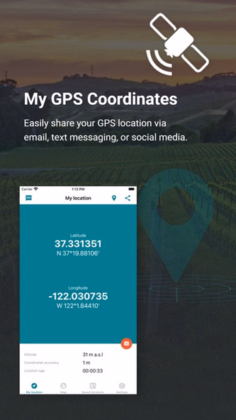 My GPS Coordinates ° Screenshot 1 - AppWisp.com My GPS Coordinates ° Screenshot 1 - AppWisp.com