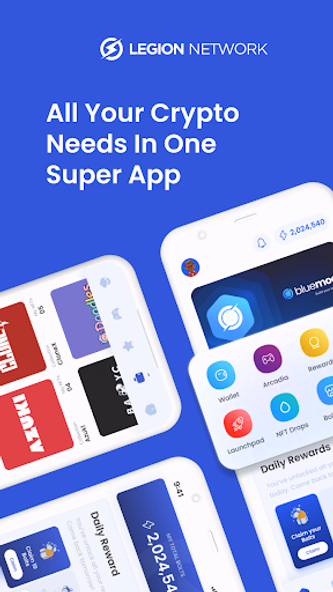 Legion Network Crypto SuperApp Screenshot 1 - AppWisp.com Legion Network Crypto SuperApp Screenshot 1 - AppWisp.com