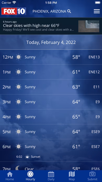 FOX 10 Phoenix: Weather Screenshot 4 - AppWisp.com FOX 10 Phoenix: Weather Screenshot 4 - AppWisp.com